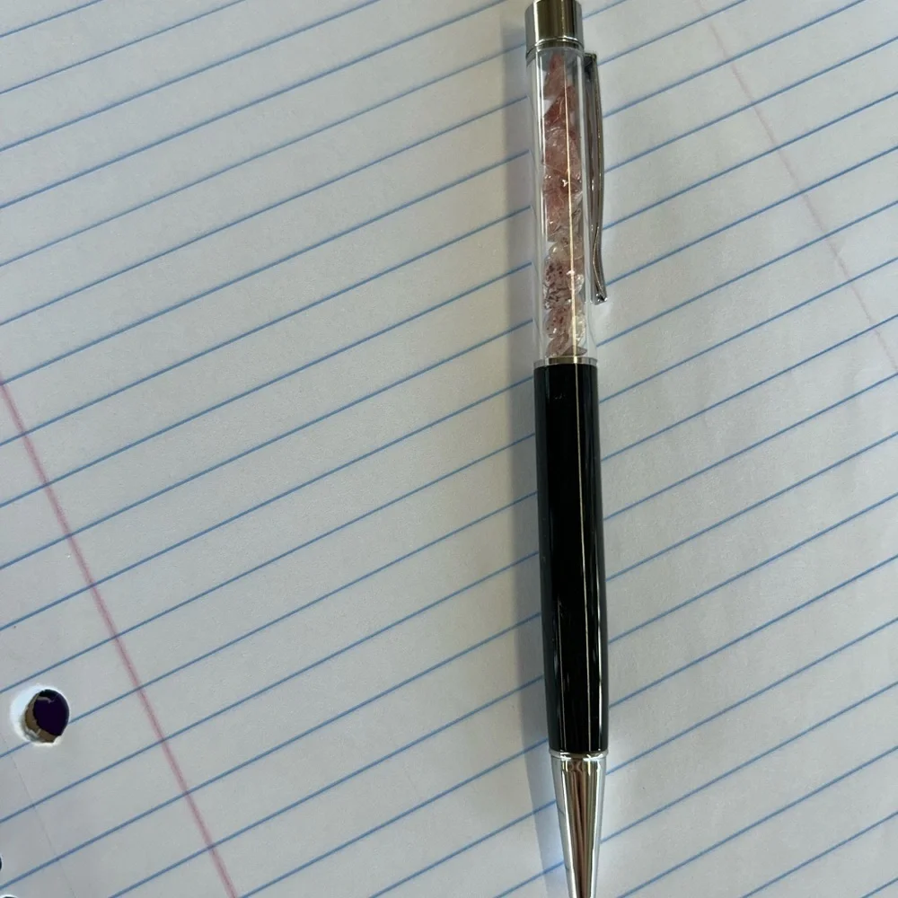 Black Strawberry Quartz Pen